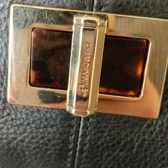 B. MAKOWSKY LEATHER SHOULDER BAG - Picture 5 of 12